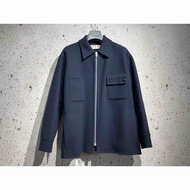 MARNI - セール 20AW マルニ ウールダブルフェイスジップ MARNI - セール 20AW マルニ ウールダブルフェイスジップ