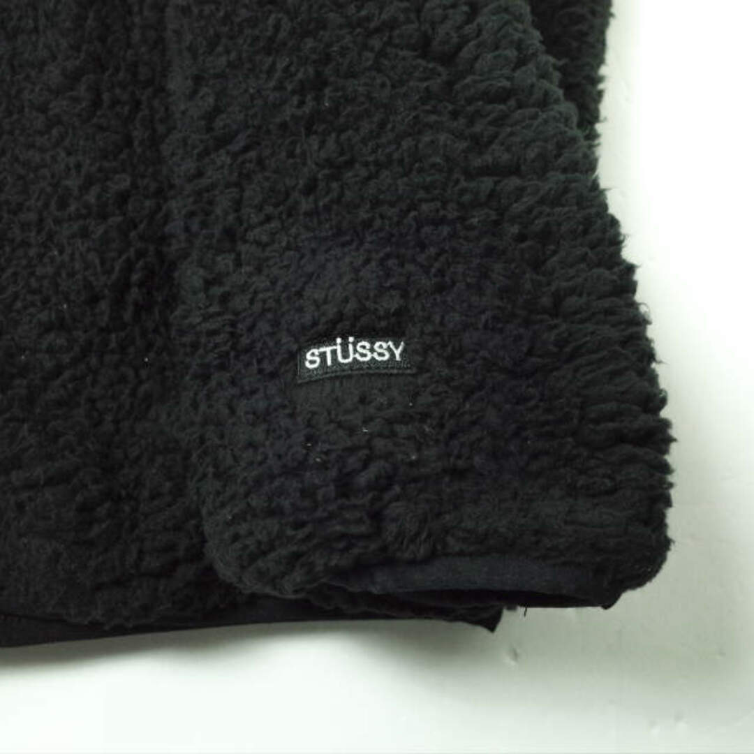 STUSSY ステューシー SHERPA MOCK シェルパモックネックジャケット L ブラック ボア フリース アウター【STUSSY】 6