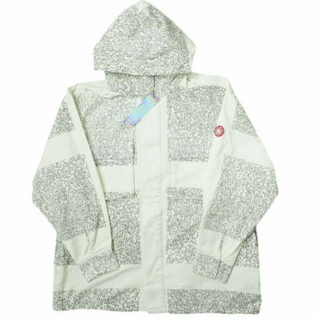 C.E シーイー BLOCK NOISE COTTON JACKET ブロックノイズ モッズコート CES12JK03 L WHITE CAV EMPT WARM PARKA フーデッドジャケット アウター【新古品】【C.E】