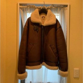 アヴィレックス(AVIREX)のALL STATELAND sheepskin jacket B-3(フライトジャケット)