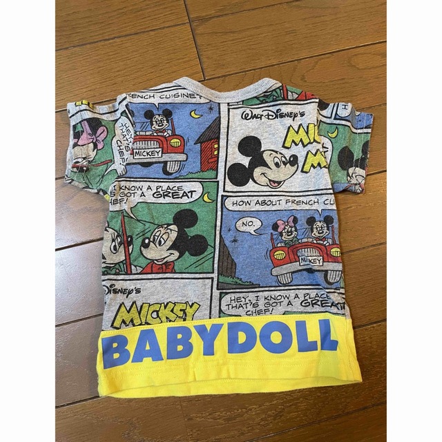 BABYDOLL(ベビードール)のまりん様専用　ベビードール　ミッキー　Tシャツ　80&100 キッズ/ベビー/マタニティのベビー服(~85cm)(Ｔシャツ)の商品写真