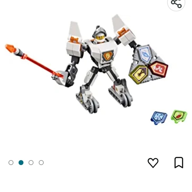 Lego(レゴ)の【新品】 レゴ ネックスナイツ 白 エンタメ/ホビーのおもちゃ/ぬいぐるみ(模型/プラモデル)の商品写真