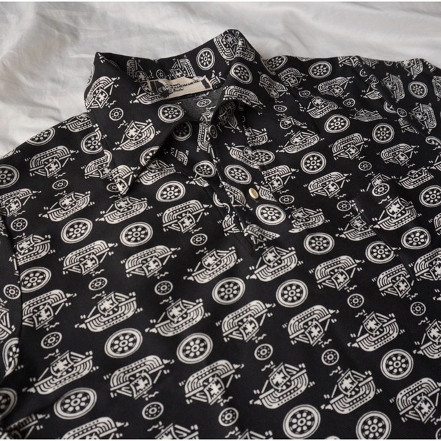 70s KING KAMEHAMEHA Budo shirt 総柄 シャツの通販 by トムズショップ ...