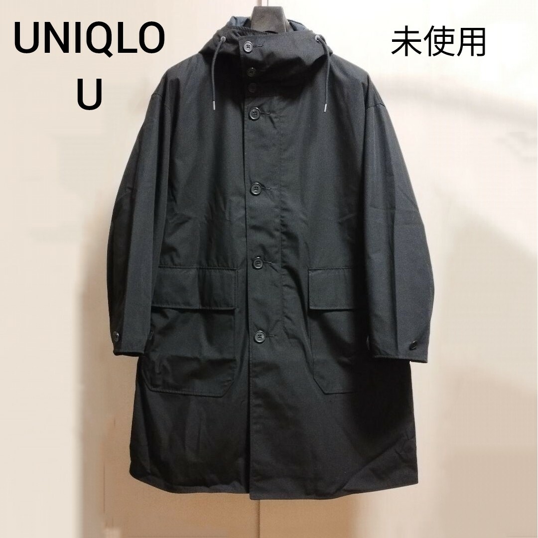 2020S/S UNIQLO U オーバーサイズトレンチ　黒　M