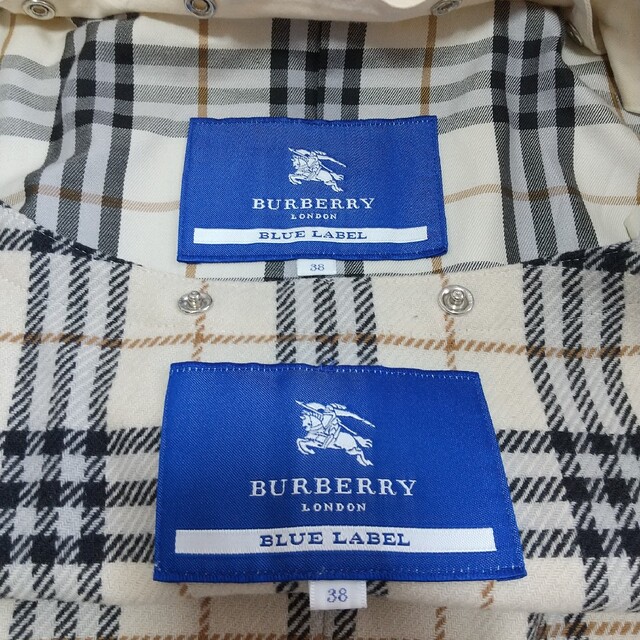 BURBERRY BLUE LABEL(バーバリーブルーレーベル)のBURBERRY ブルーレーベル トレンチコート Size38 レディースのジャケット/アウター(トレンチコート)の商品写真