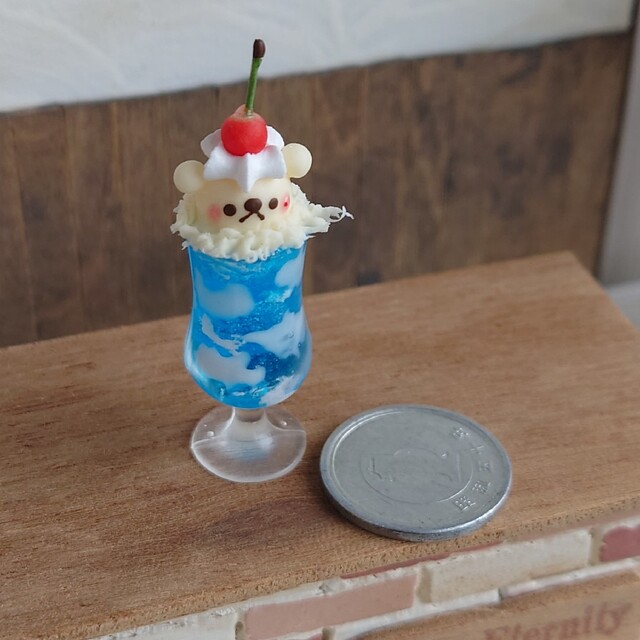 オーダーページ✾しろくまアイスのっけあおぞらソーダ | www