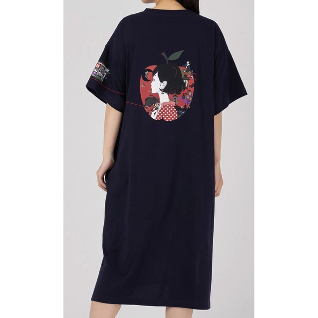 Design Tshirts Store graniph(グラニフ)のグラニフGraniph　夜は短し歩けよ乙女(中村佑介)｜マキシTシャツワンピース レディースのワンピース(ロングワンピース/マキシワンピース)の商品写真