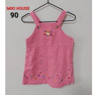 ミキハウス(mikihouse)のミキハウス　MIKI HOUSE　ピンク　花柄　90㎝(ワンピース)