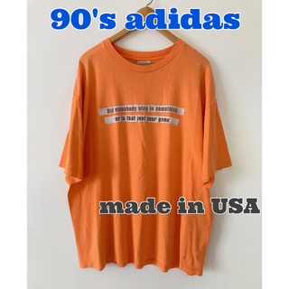 アディダス(adidas)の90's古着　adidas アディダス　Tシャツ　ビッグサイズ　USA製(Tシャツ/カットソー(半袖/袖なし))