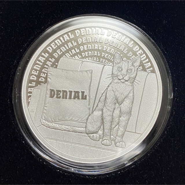 2022 Cat-Astrophe Denial キャットコイン 猫銀貨 1oz