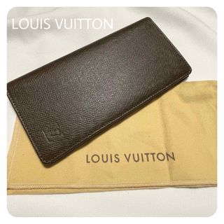 ルイヴィトン(LOUIS VUITTON)の【未使用・極美品】 ルイヴィトン  ポルトフォイユ ブラザ タイガ ブラウン(長財布)