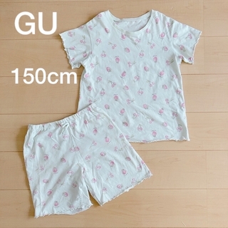 ジーユー(GU)のGU☆さくらんぼ柄パジャマ& H&M☆リバーシブルスパンコール　半袖Tシャツ(パジャマ)