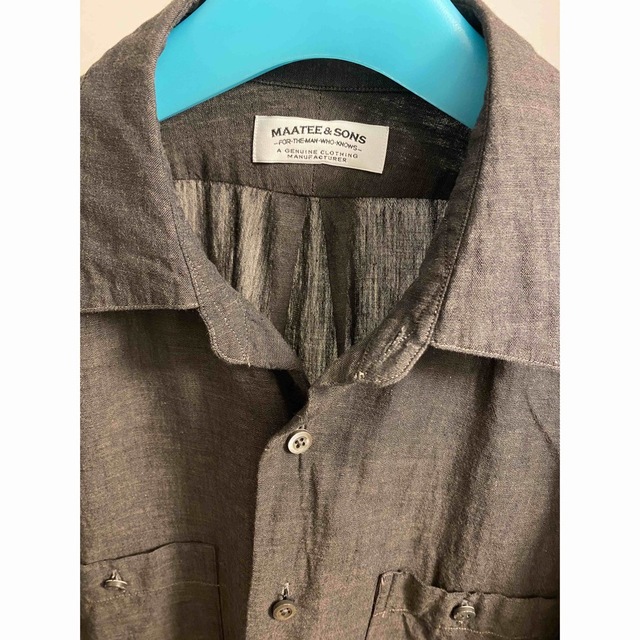 極微品 マーティーアンドサンズ ワークシャツ MAATEE&SONS 上品な