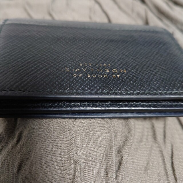 Smythson - 【Smythson】 Panamaレザー二つ折りカードケース Smythson - 【Smythson】 Panamaレザー二つ折りカードケース