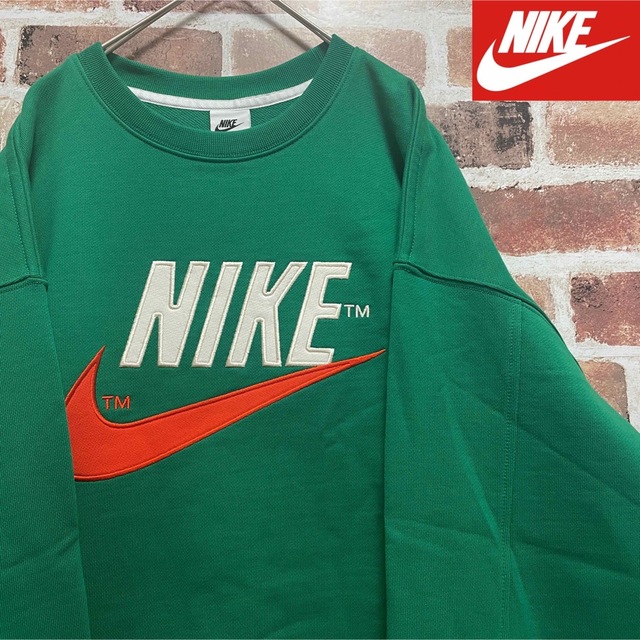 超激レア NIKE フリース トレーナー 90s ナイキ グリーン red