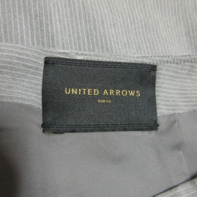 UNITED ARROWS(ユナイテッドアローズ)のユナイテッドアローズ スカート タイト ひざ丈 ストライプ 通勤 36 グレー レディースのスカート(ひざ丈スカート)の商品写真