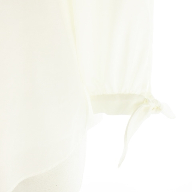 Apuweiser-riche(アプワイザーリッシェ)のアプワイザーリッシェ ブラウス スクエアネック 七分袖 袖リボン 1 白 レディースのトップス(その他)の商品写真