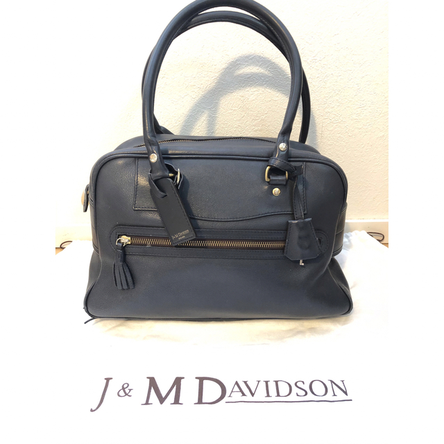 J&M DAVIDSON(ジェイアンドエムデヴィッドソン)のJ&M DAVIDSON VIVI ハンドバッグ ボストンバッグ ネイビー レディースのバッグ(ボストンバッグ)の商品写真