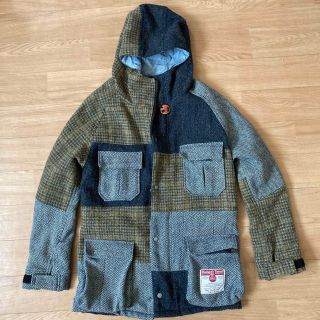 mean  マウンテンパーカー メンズ Harris Tweed