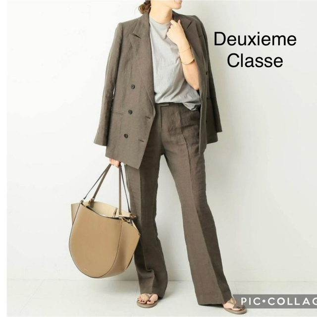 Deuxieme Classe  スリムフレアパンツ(アサ)