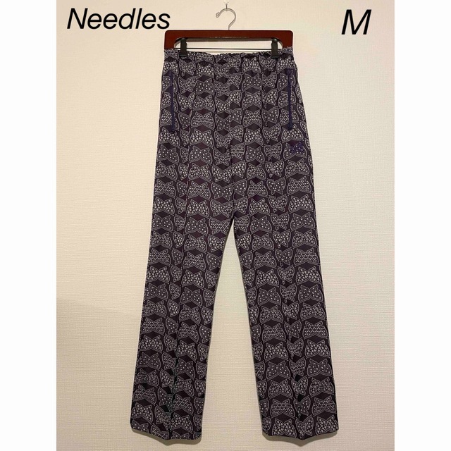 美品　needles トラックパンツ　パープル　ホワイト