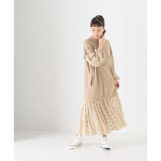 クラネ(CLANE)のFLOWER LACE MIX ONE PIECE*CLANE(ロングワンピース/マキシワンピース)