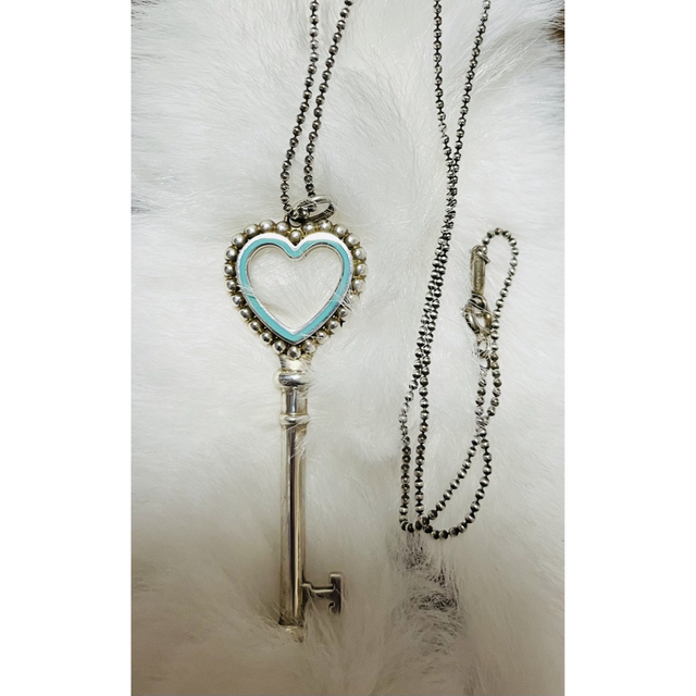 ティファニー Tiffany ビーズハートキーネックレス 【レビューで送料