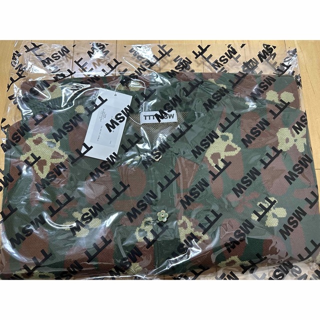 TTT MSW 23SS Flower camo knit polo M 今年人気のブランド品や 11730