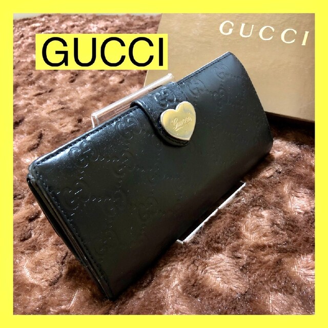 Gucci(グッチ)のさ様専用　GUCCI　グッチ　シマ　ハート　長財布 レディースのファッション小物(財布)の商品写真