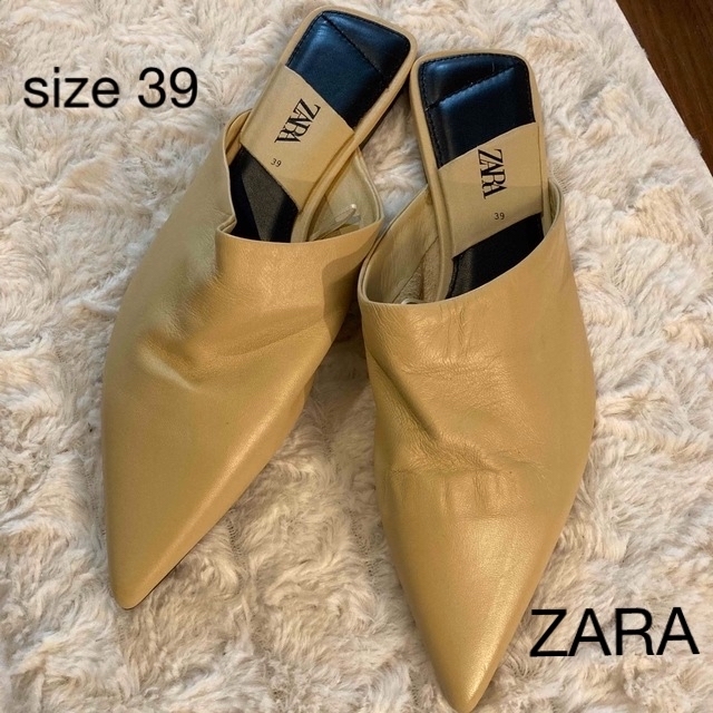 ZARA フラットミュール(37)