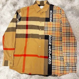 BURBERRY - 【美品】バーバリー パッチワーク シャツ ノバチェック