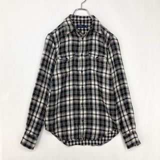 ポロラルフローレン(POLO RALPH LAUREN)のポロラルフローレン　やわらか　コットンガーゼ　チェックシャツ　レディース　2(シャツ/ブラウス(長袖/七分))