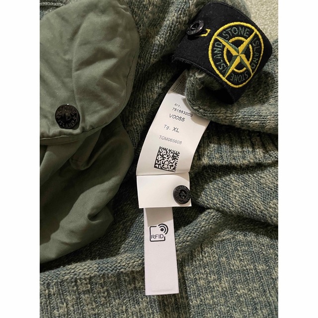 STONE ISLAND - ☆ストーンアイランド コットンウールポケットニット