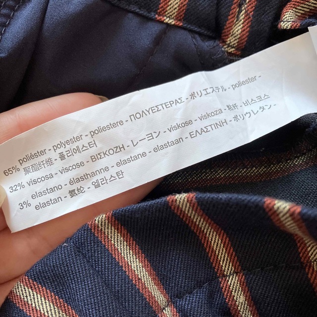 ZARA BASIC グレンチェック パンツ S スラックス 秋冬 厚手 - その他