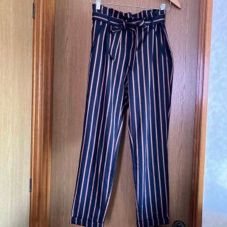 ザラ(ZARA)のZARA  ストライプ　パンツ　スラックス　ユニクロ　クラネ　GU しまむら(カジュアルパンツ)