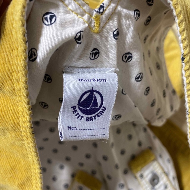 PETIT BATEAU(プチバトー)のプチバトー　コーデュロイサロペット キッズ/ベビー/マタニティのベビー服(~85cm)(パンツ)の商品写真