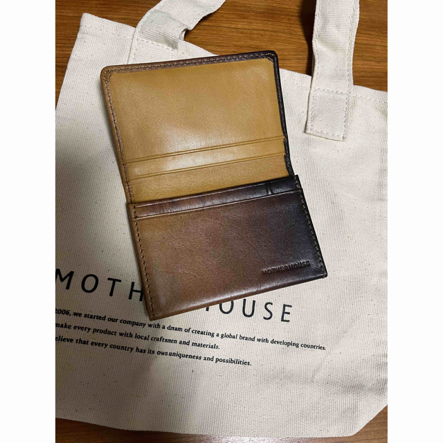 MOTHERHOUSE(マザーハウス)のMOTHER HOUSE 名刺入れ カードケース マザーハウス メンズのファッション小物(名刺入れ/定期入れ)の商品写真