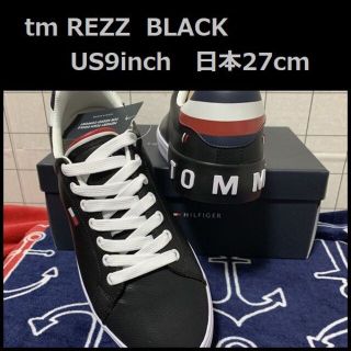 トミーヒルフィガー(TOMMY HILFIGER)のサイドラインスニーカー [tm REZZ] BLACK 9inch 日本27cm(スニーカー)