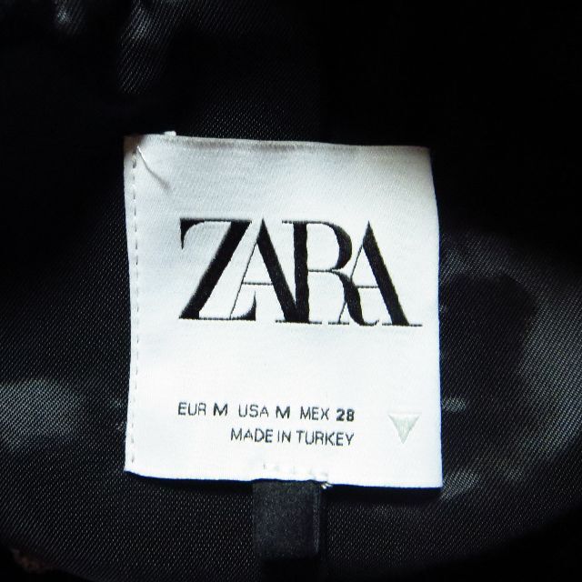 ZARA(ザラ)の美品 ZARA ザラツイード ノーカラージャケット M レディースのジャケット/アウター(ノーカラージャケット)の商品写真