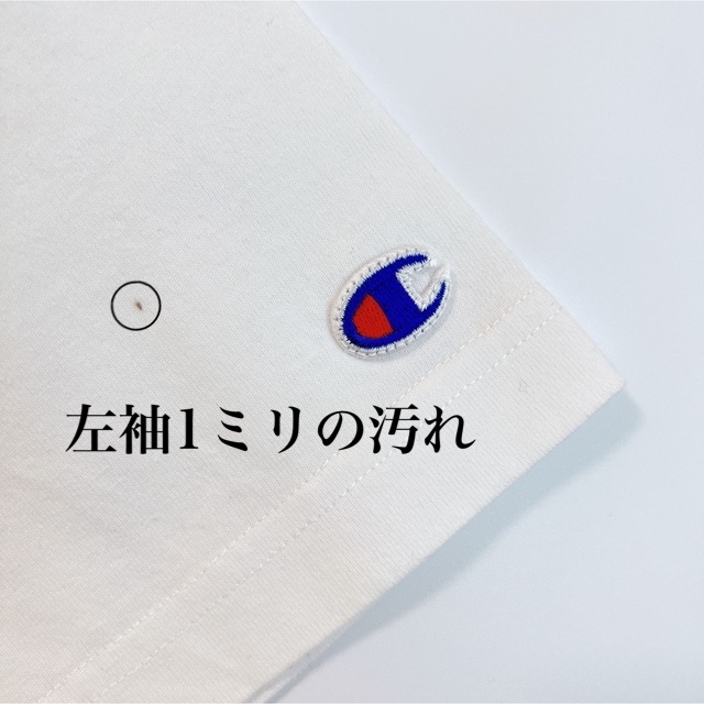 Champion(チャンピオン)のチャンピオン Tシャツ オーバーサイズ 半袖 ホワイト 刺繍ロゴ デカロゴ 目玉 メンズのトップス(Tシャツ/カットソー(半袖/袖なし))の商品写真