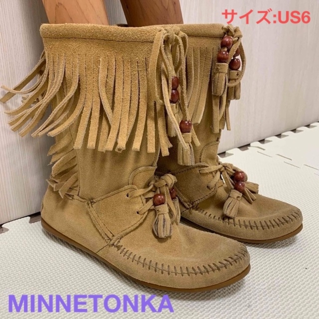 美品 MINNETONKA ミネトンカ モカシンブーツ ムートン UGG - モカシン