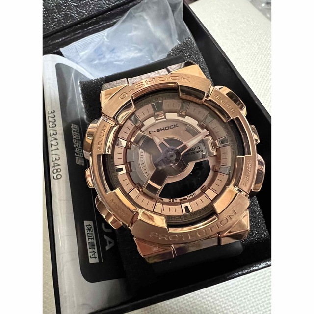 G-SHOCK(ジーショック)の110シリーズ メタルベゼル GM-S110PG-1AJF G-SHOCK レディースのファッション小物(腕時計)の商品写真
