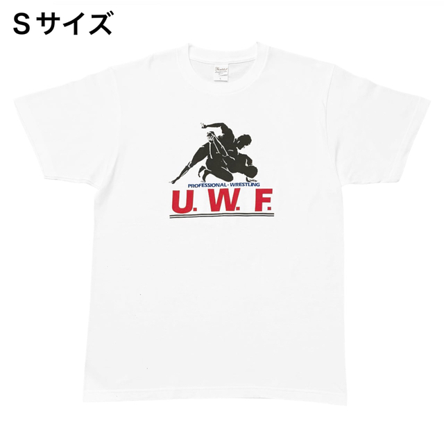 UWF 復刻プリントTシャツ ライン有りバージョン Ｓサイズ