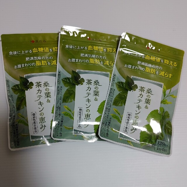 和漢の森　桑の葉&茶カテキンの恵み120粒×3血糖値