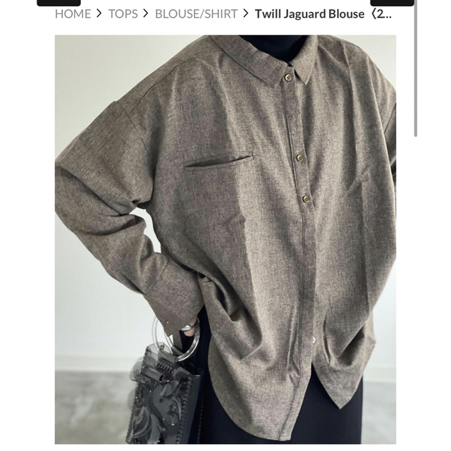 Agawd★ Twill Jaguard Blouse★送料込み アガウド レディースのトップス(シャツ/ブラウス(長袖/七分))の商品写真