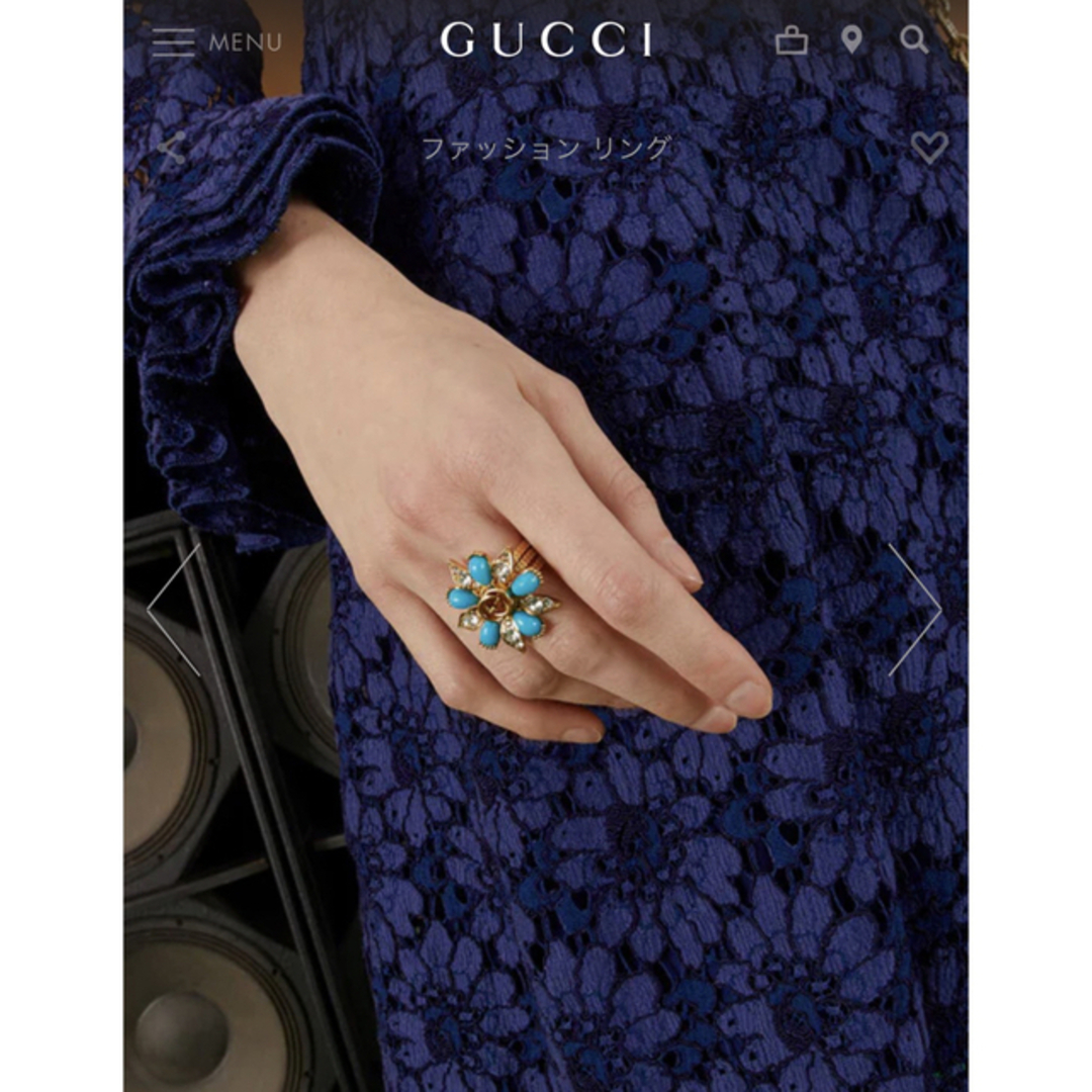 Gucci(グッチ)のGUCCI インターロッキングG フラワー リング　グッチ レディースのアクセサリー(リング(指輪))の商品写真