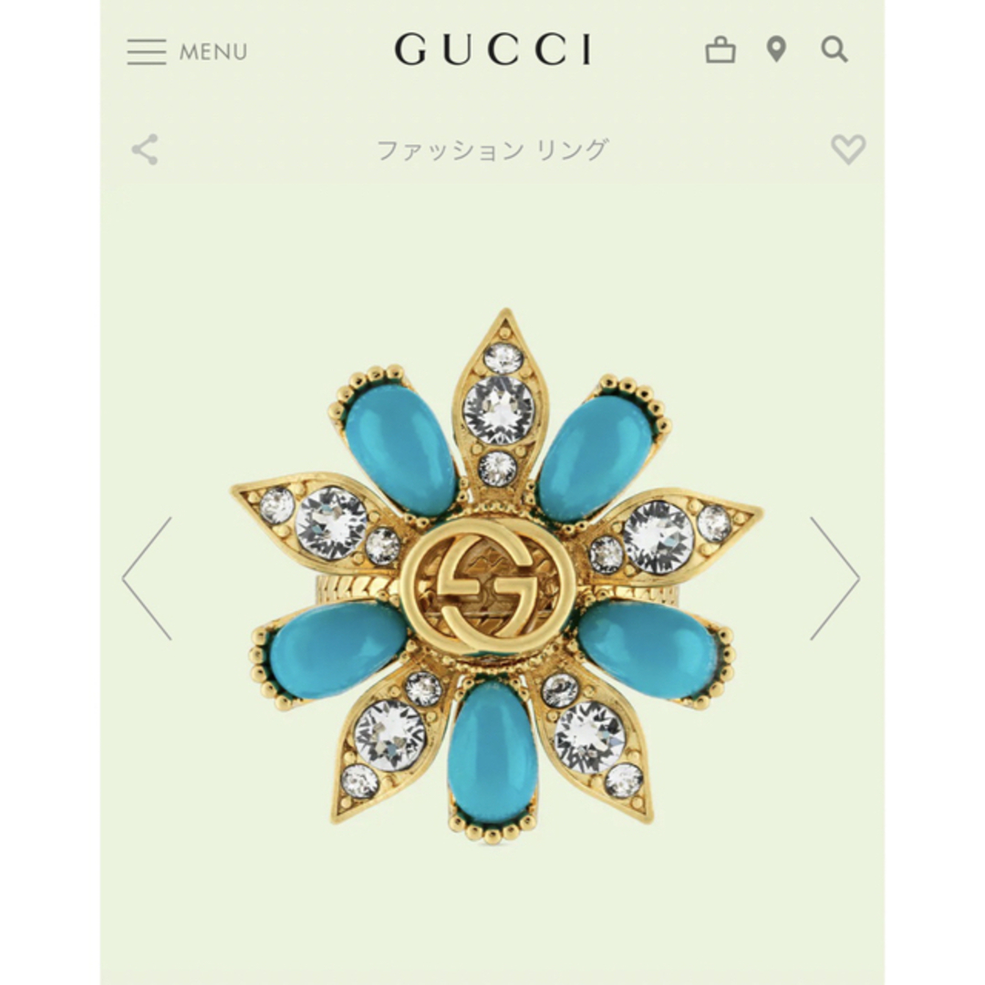 Gucci(グッチ)のGUCCI インターロッキングG フラワー リング　グッチ レディースのアクセサリー(リング(指輪))の商品写真