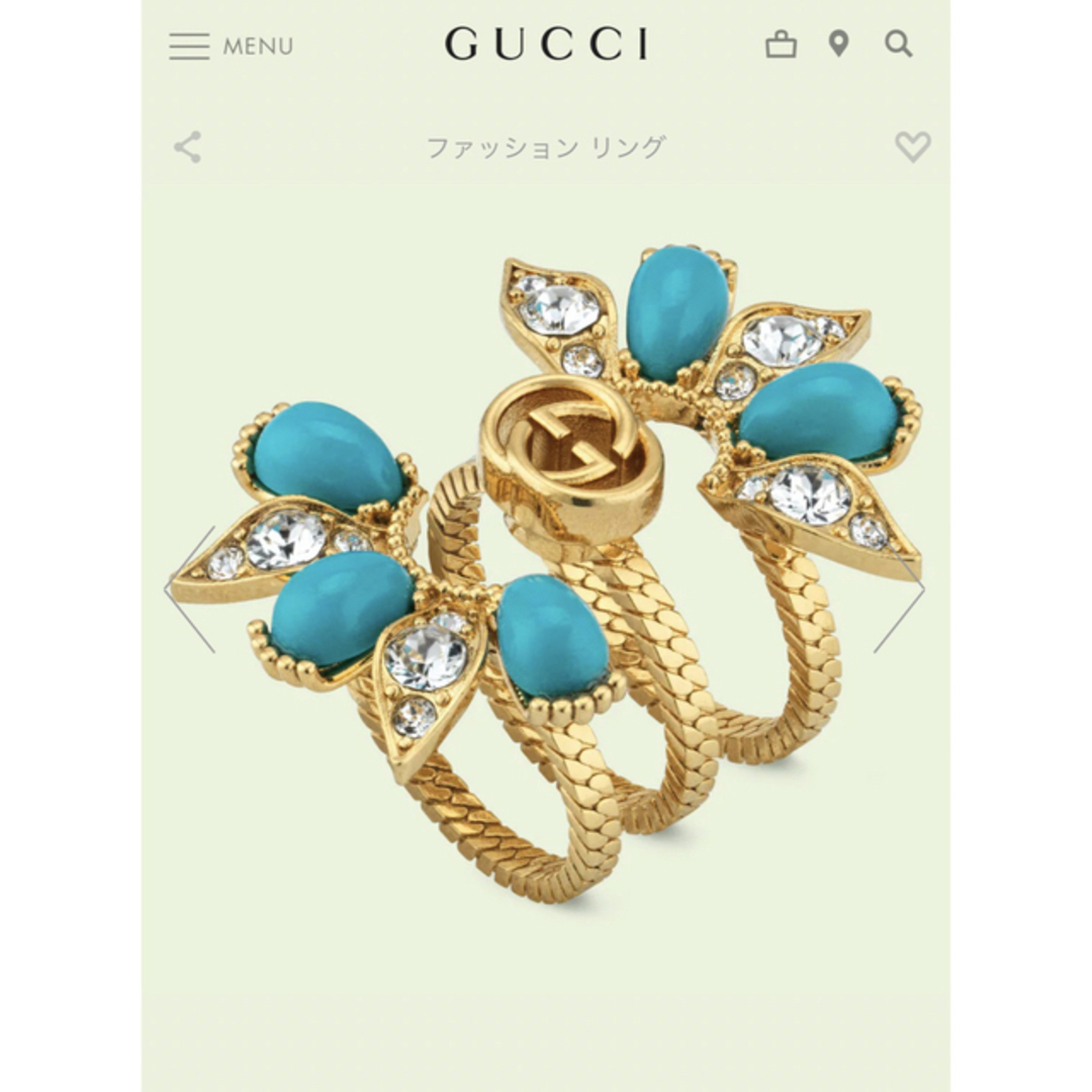 Gucci(グッチ)のGUCCI インターロッキングG フラワー リング　グッチ レディースのアクセサリー(リング(指輪))の商品写真