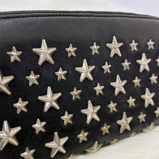 JIMMY CHOO - 【美品】ジミーチュウ 長財布 ラウンドファスナー
