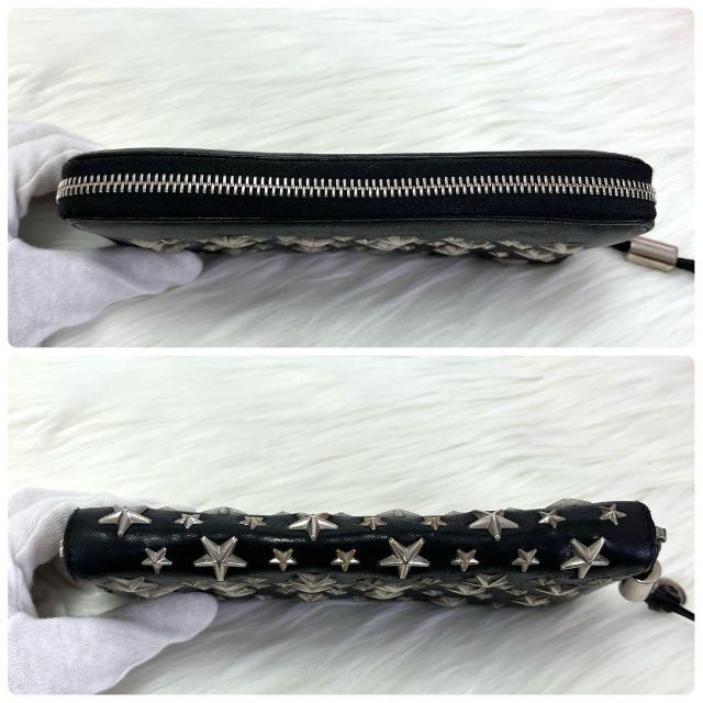 JIMMY CHOO - 【美品】ジミーチュウ 長財布 ラウンドファスナー